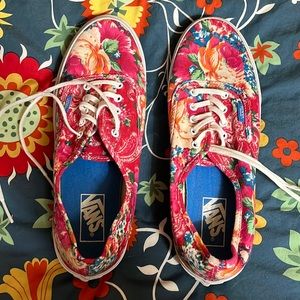 Floral pattern VANS womens size 10